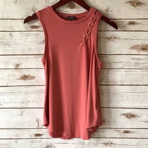 EXPRESS • LACE SHOULDER TANK